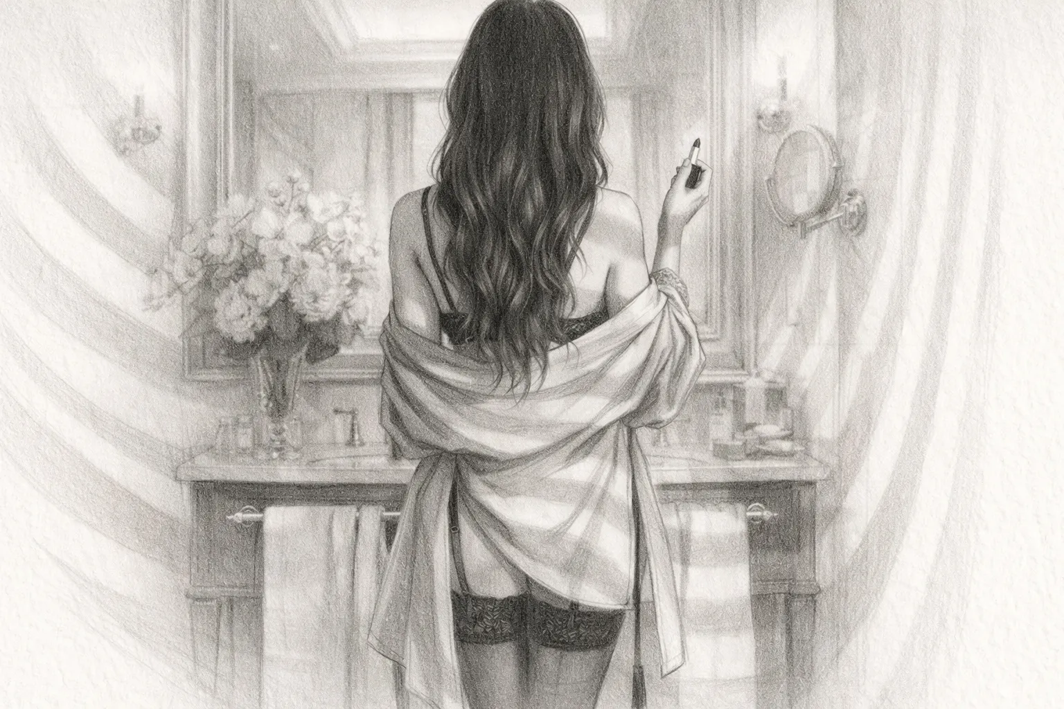 Silhouette suggestive, escort de luxe Genève